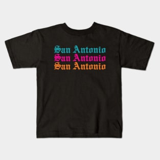 San Antonio Old English Kids T-Shirt